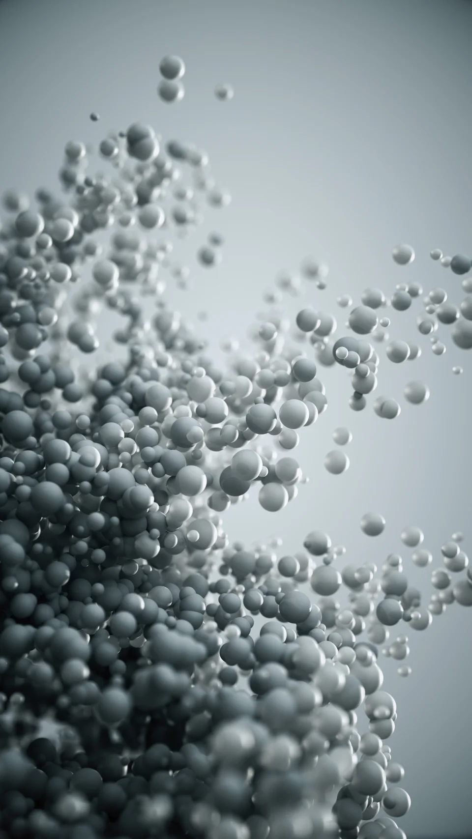 4K Abstract Floating Spheres Wallpaper Minimal Gray Art - 3D wallpaper - 4K