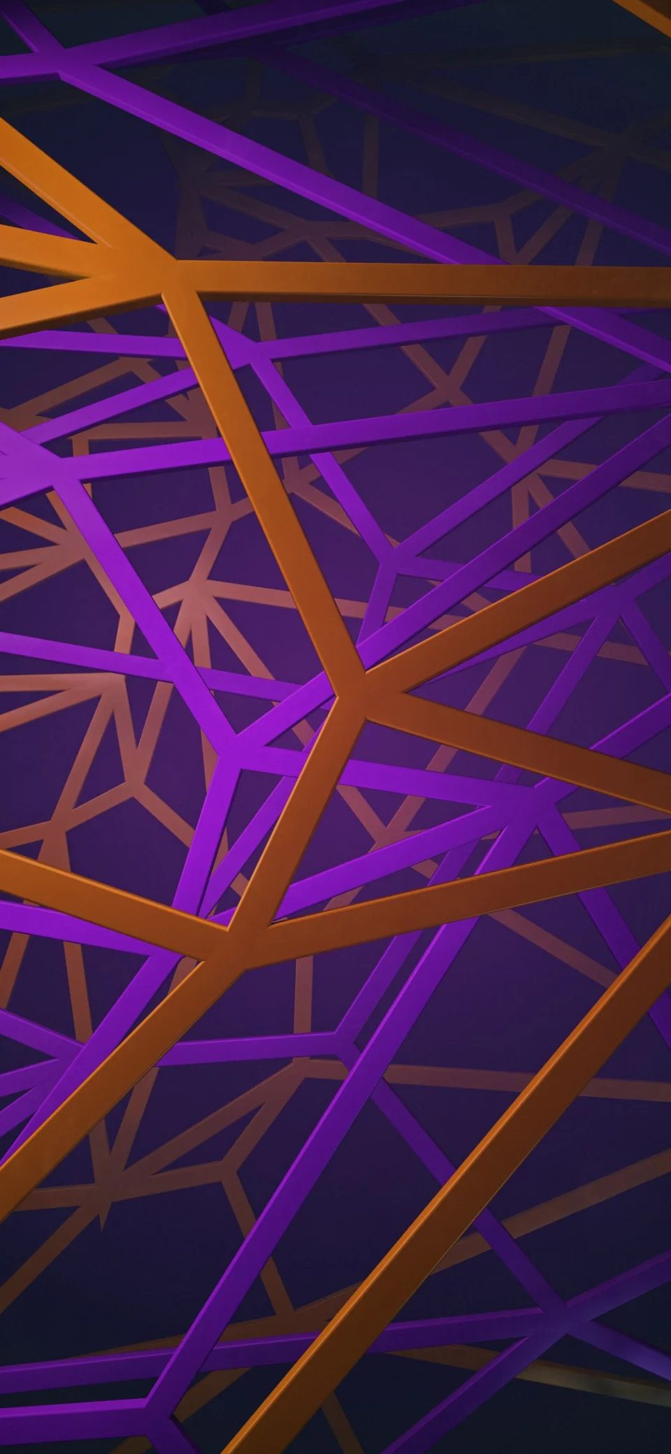4K Abstract Purple Orange Geometric Lines Wallpaper - 3D wallpaper - 4K