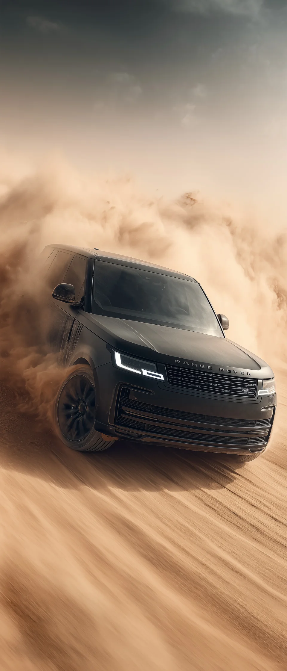 4K Car Wallpaper Range Rover Sport Kicking Up Dust In The Desert - Cars wallpaper - 4K