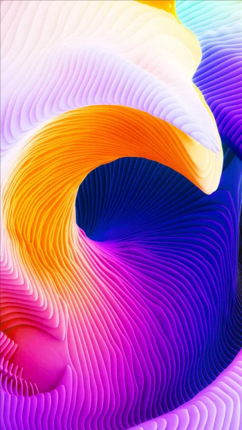 4K Colorful Abstract Wave Pattern Wallpaper