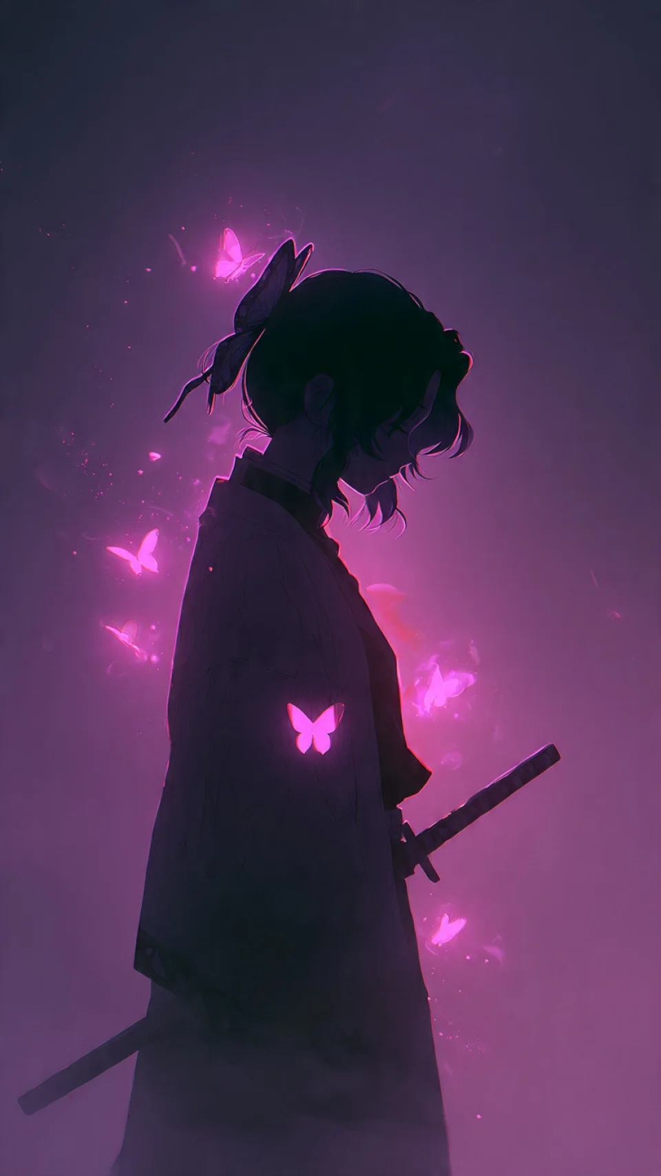 4K Dark Anime Butterfly Warrior Girl Wallpaper4k Dark Anime... - Anime wallpaper - 4K