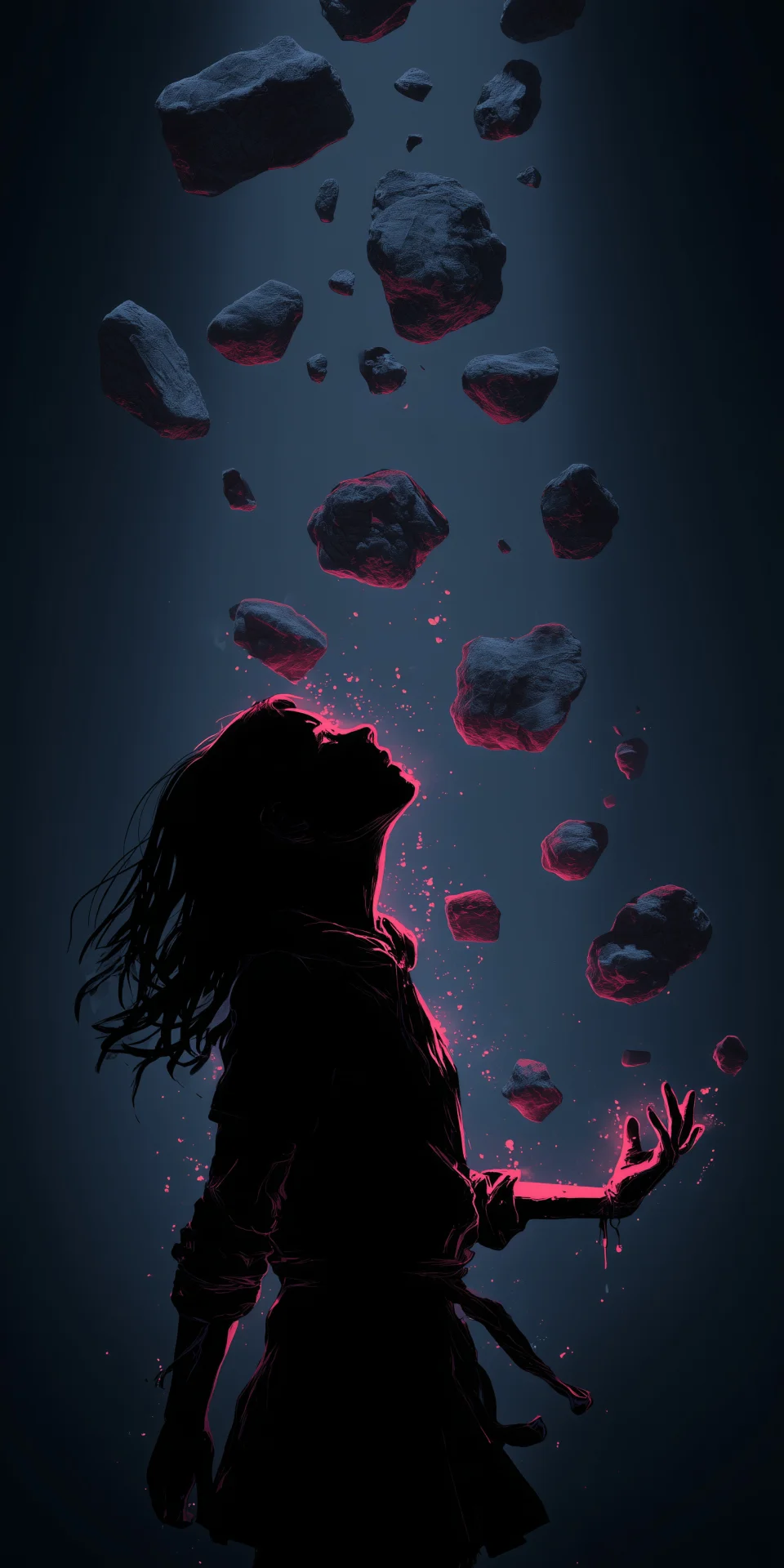 4K Telekinetic Anime Silhouette Wallpaper - Anime wallpaper - 4K