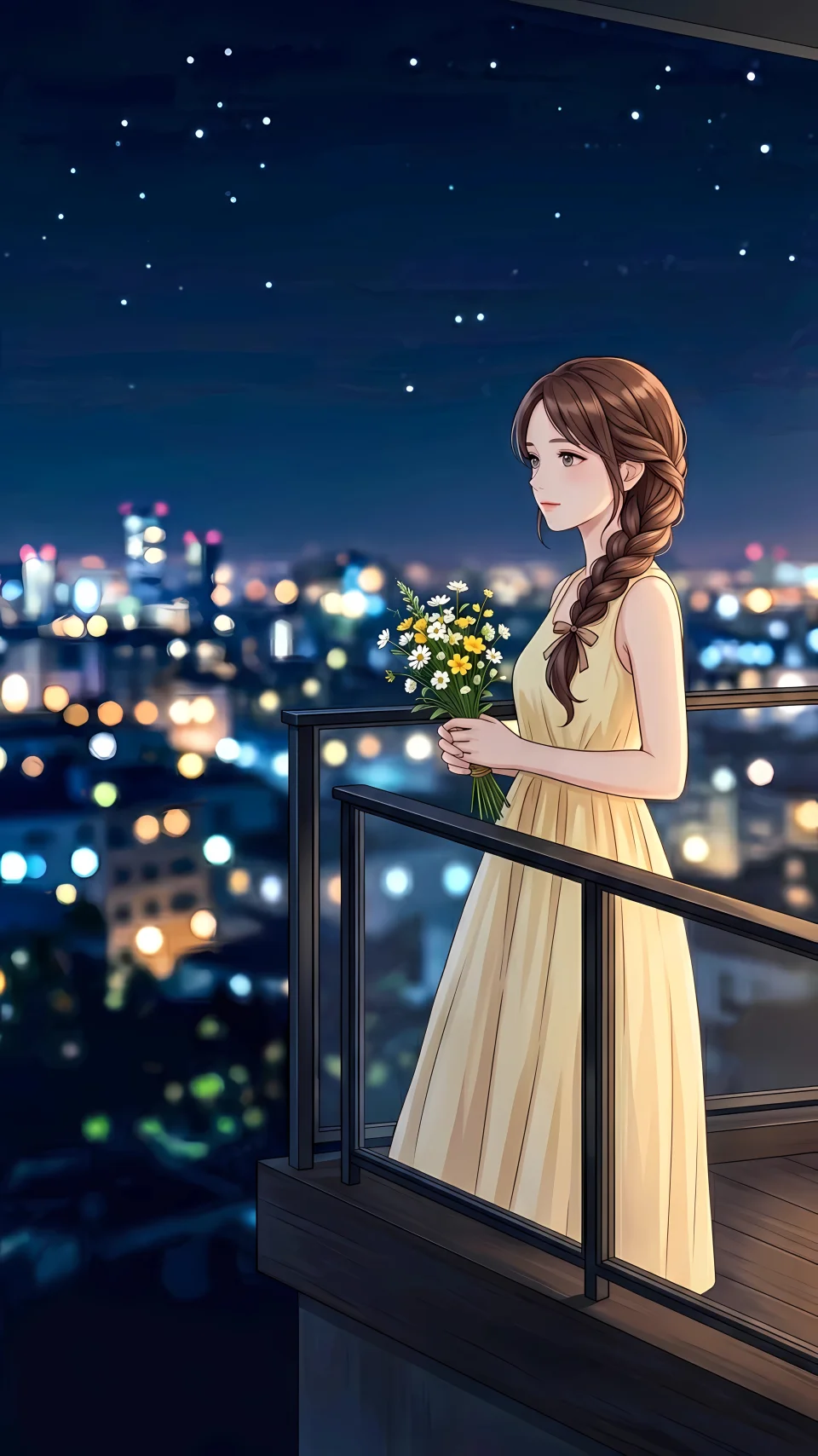 A Quiet Night A Sky Full Of Dreams Creating Using... - Anime wallpaper - 4K