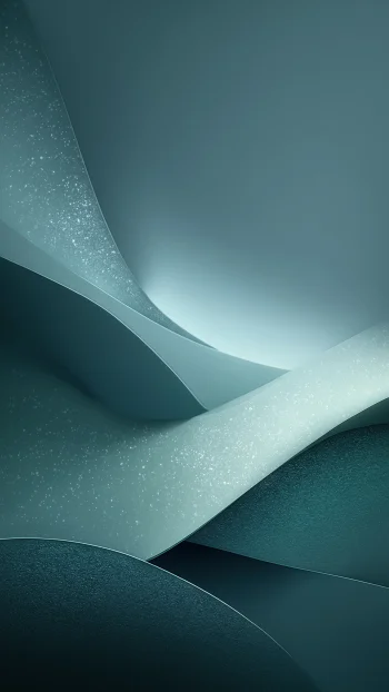 Abstract Teal Waves 4K Ultra HD Minimal Wallpaper