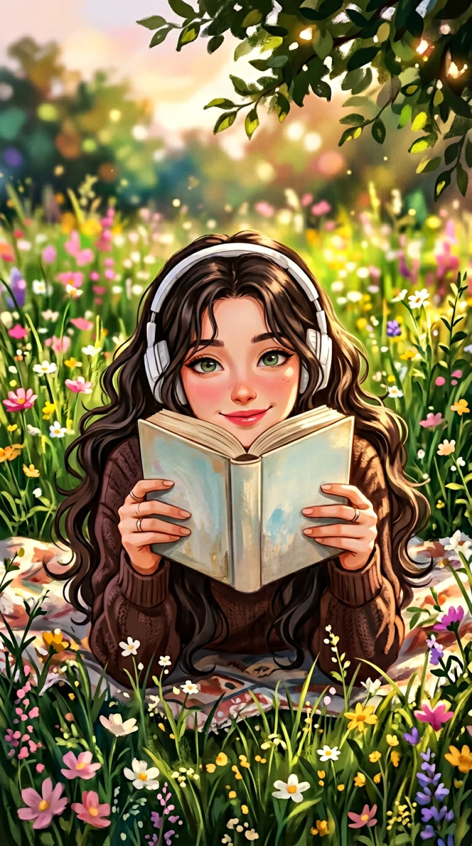 Anime Girl Illustration Aesthetic 4K Phone Wallpaper - Anime wallpaper - 4K