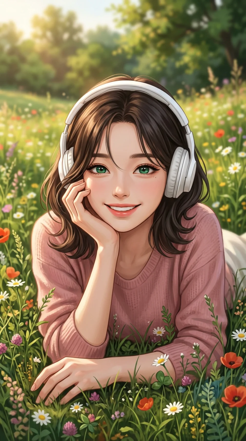 Anime Girl Aesthetic Pinterest Vibe 4K Phone Wallpaper - Anime wallpaper - 4K