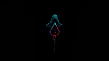 Assassin's Creed Minimalist Logo 4K Wallpaper Dark & Neon Aesthetic