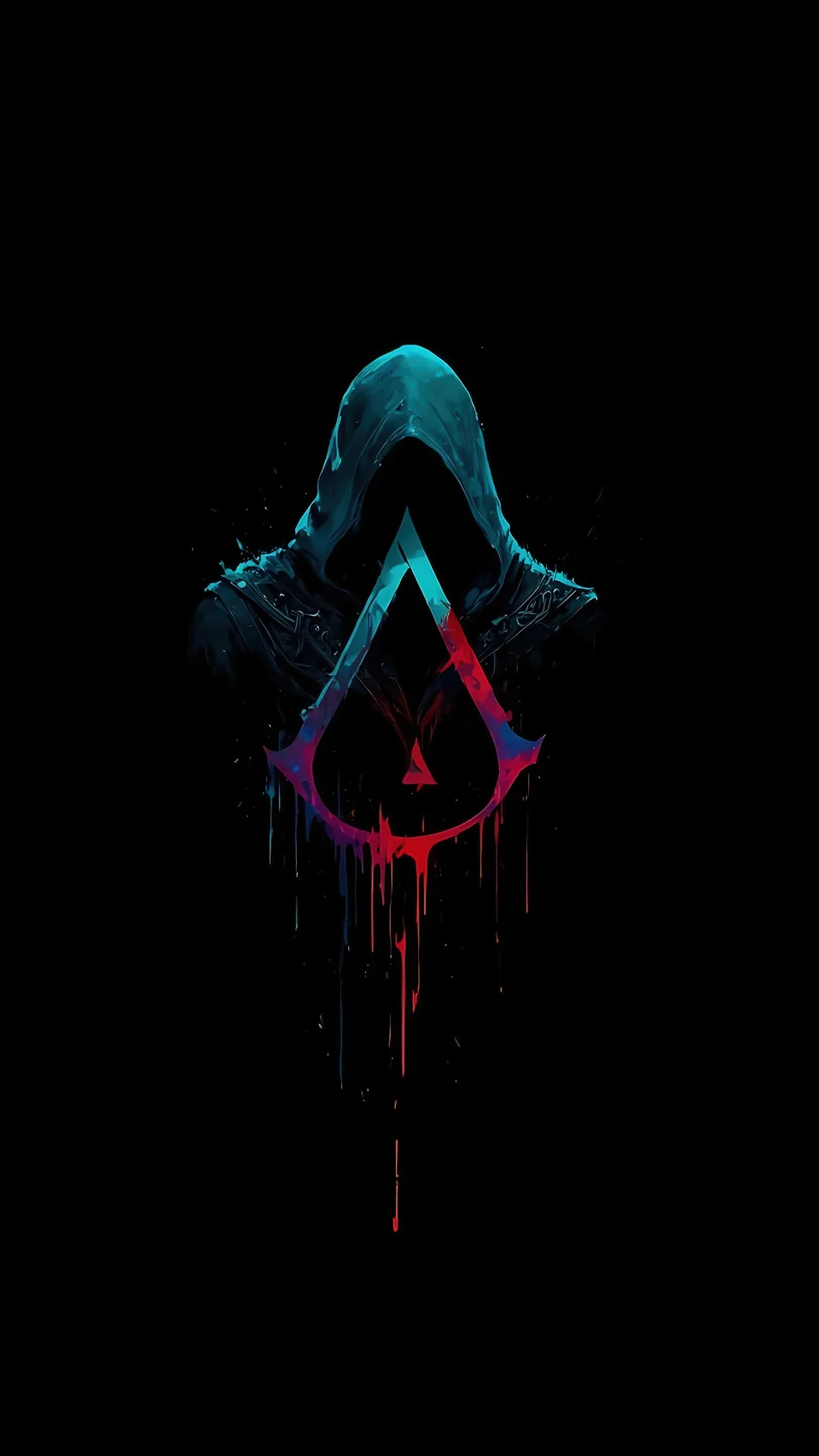 Assassin S Creed Neon Dark Minimalist Wallpaper - Artist wallpaper - 4K