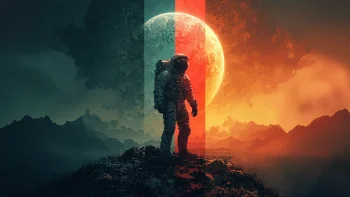 Astronaut Art 4k wallpaper