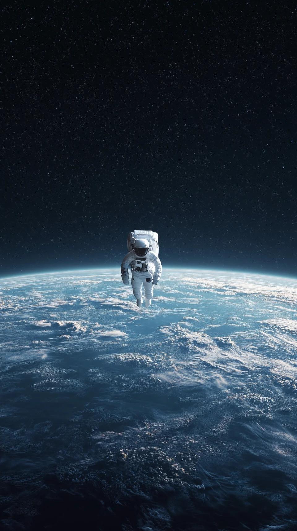 Astronaut Floating Above Earth Wallpaper 4K Space Exploration... - Space wallpaper - 4K