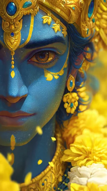 aura krishna 3d ultra detailed 8k walpaper