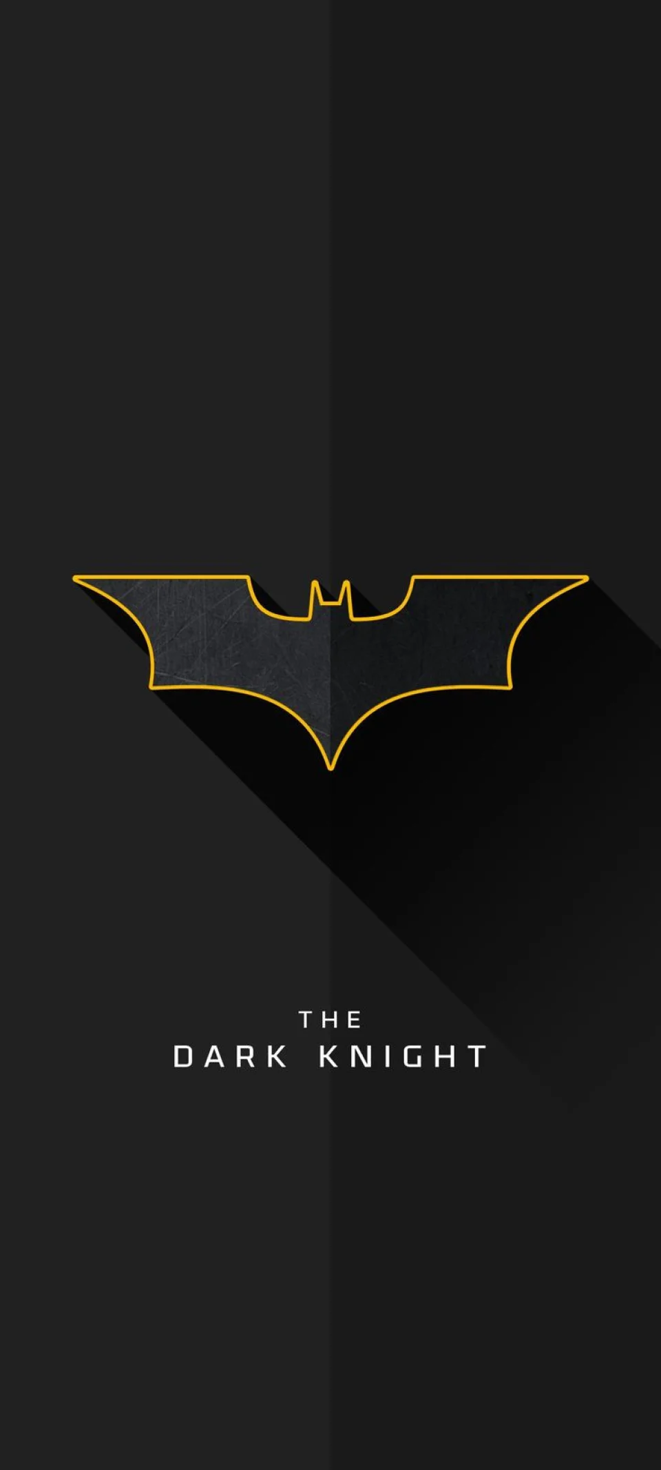 Batman Dark Knight Logo Wallpaper Minimalist AMOLED Aesthetic - Logo wallpaper - 4K