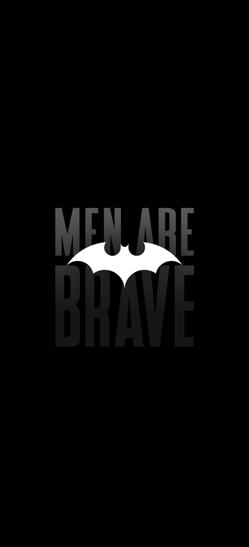 Batman Logo Quote Wallpaper 4K - Dark Knight Men Are Brave... - Logo wallpaper - 4K