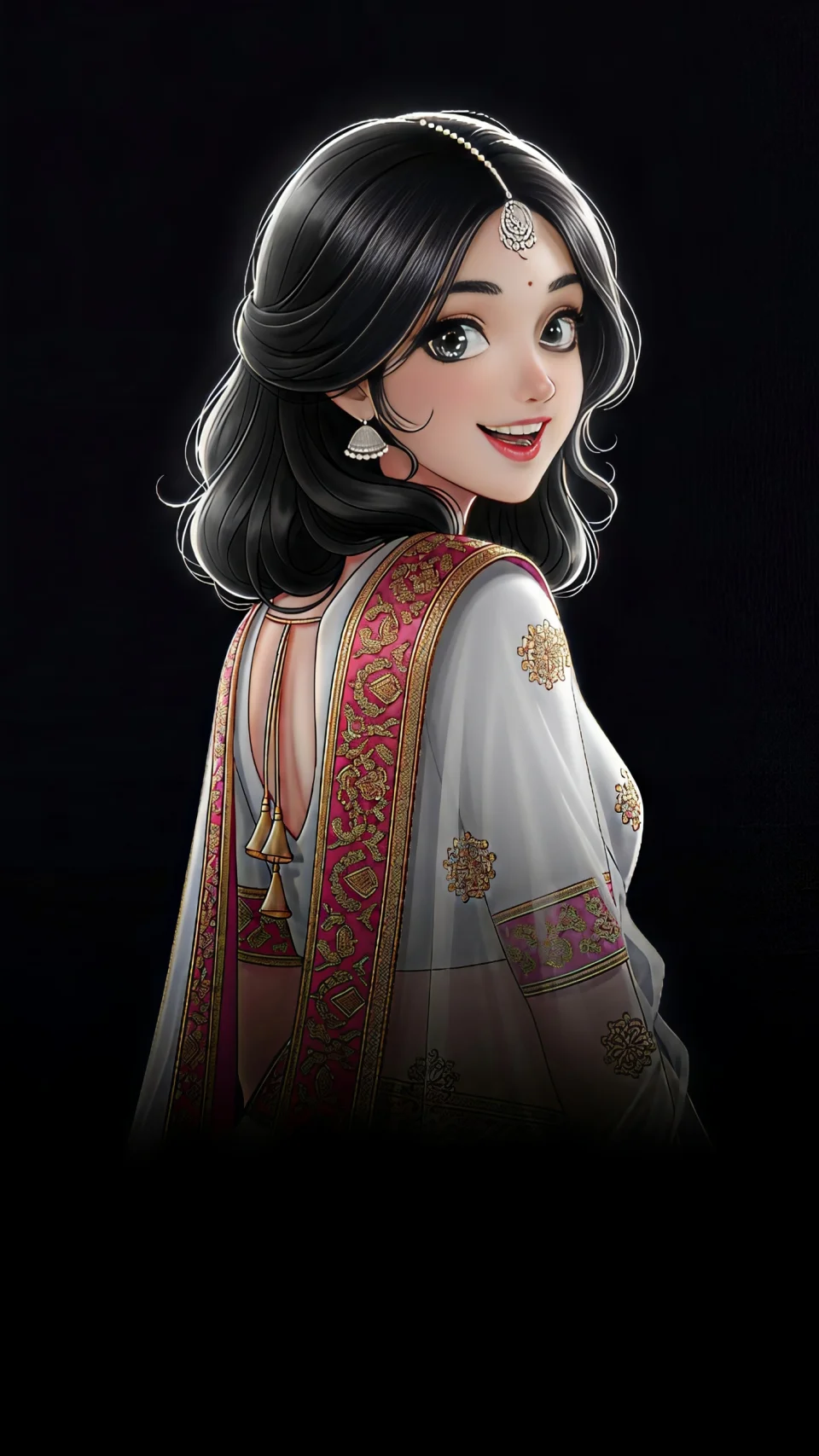 Beauty Is On Face 4K Phone Wallpaper - Anime wallpaper - 4K