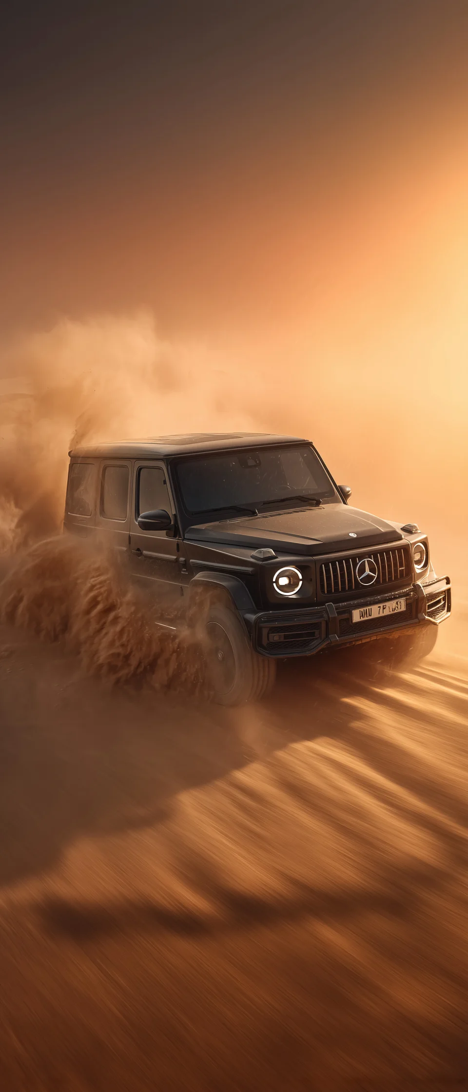 Black G-class Off-roading In The Desert 4K Wallpaper - Cars wallpaper - 4K