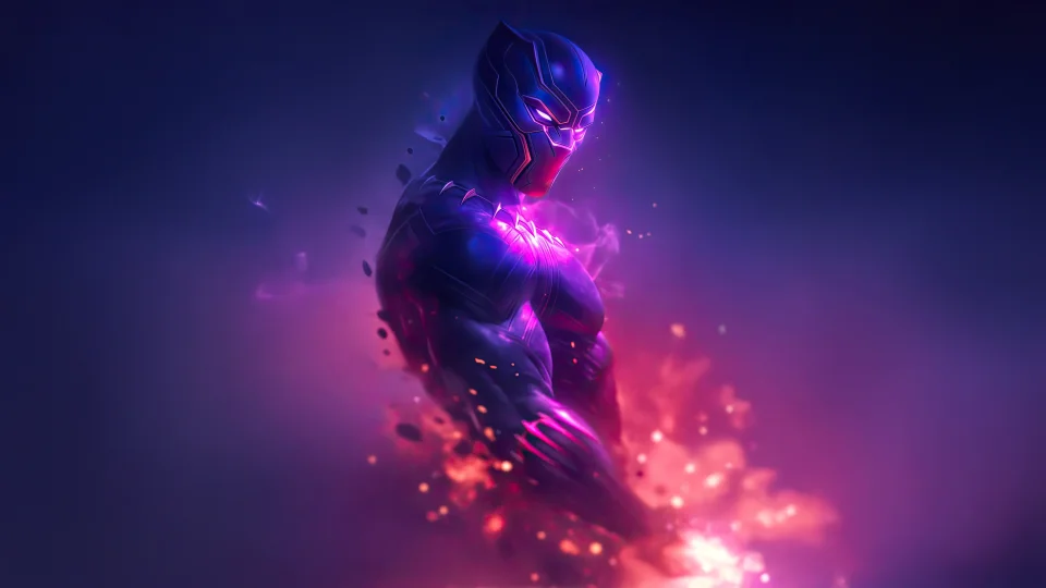 Black Panther 4K Wallpaper - Superheroes wallpaper - 4K