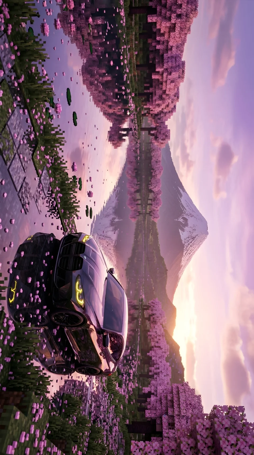 Bmw M4 Competition X Minecraft 4K Phone Wallpaper - Cars wallpaper - 4K