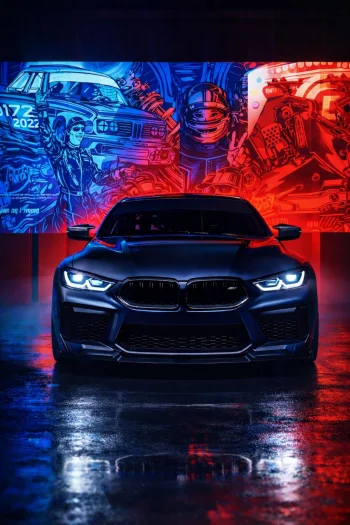 BMW M8 Neon Motorsport 4K