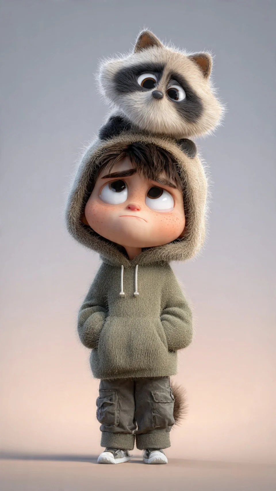 Boy And Her Cute Friend Phone Wallpaper - 3D wallpaper - 4K