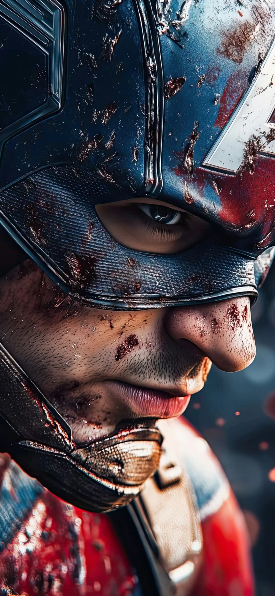 Captain America 4K Wallpaper Battle Worn Superhero Ultra HD... - Superheroes wallpaper - 4K
