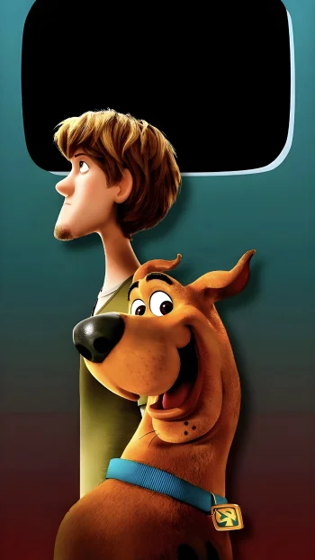 Cartoon Friends Minimal Aesthetic Wallpaper