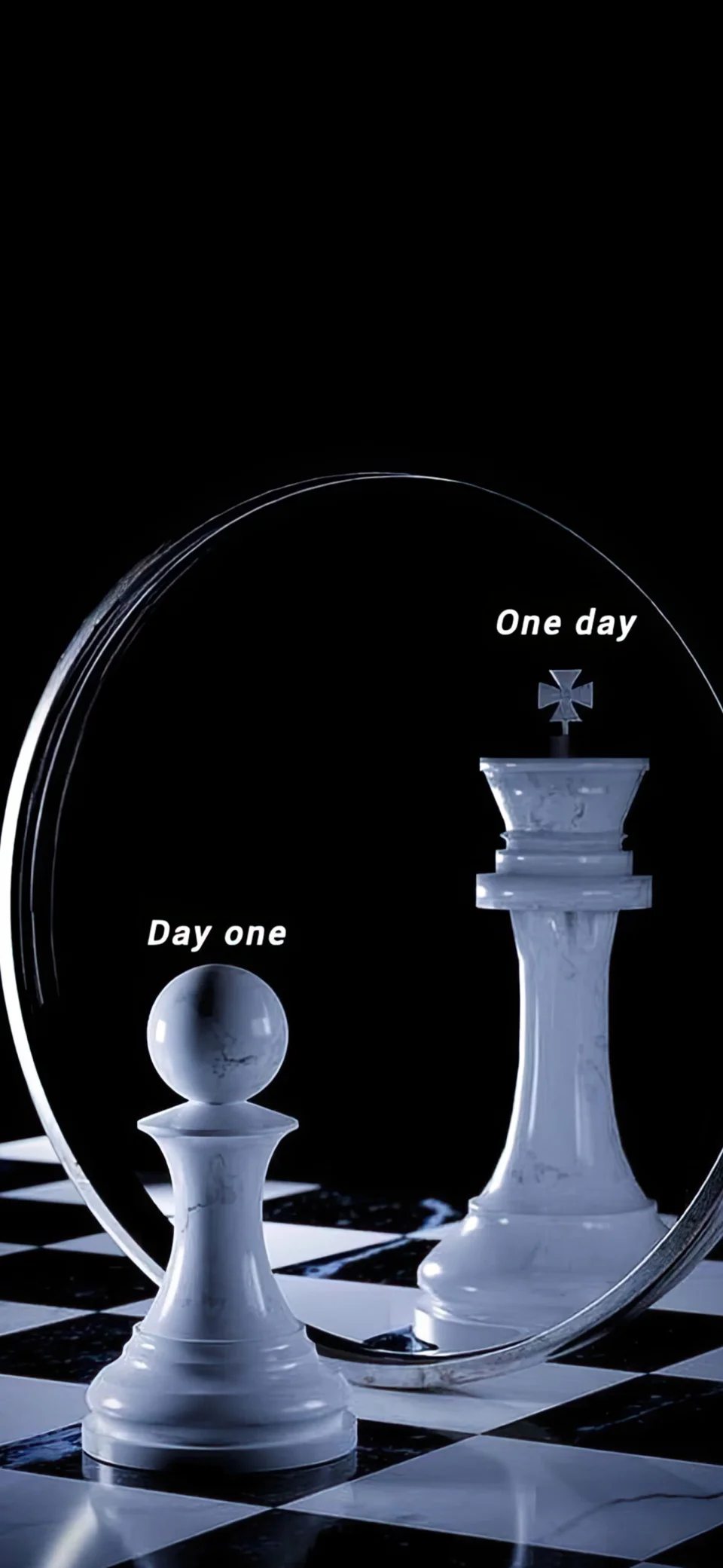 Chess Motivation 4K Wallpaper Day One Vs One Day Ultra HD... - Quotes wallpaper - 4K