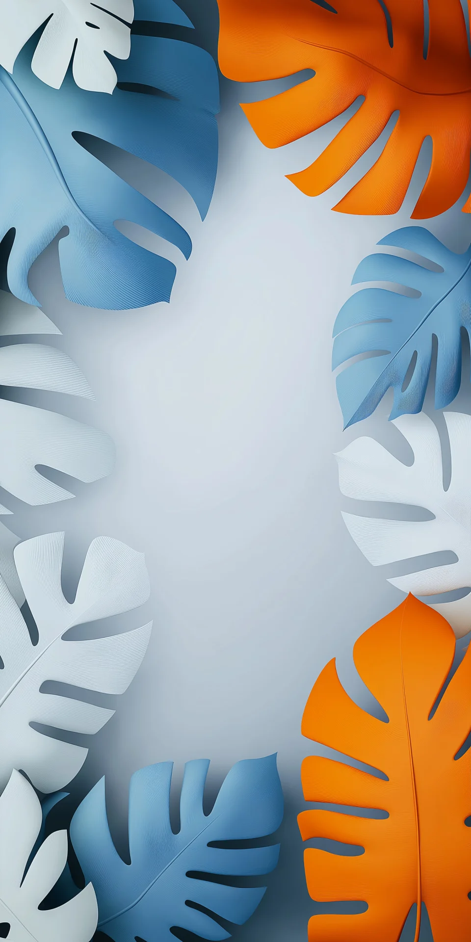 Colorful Paper Cut Tropical Leaves Wallpaper - Artist wallpaper - 4K