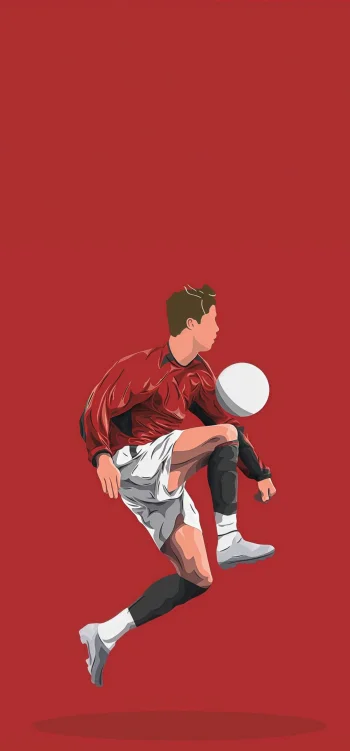 Cristiano Ronaldo Wallpaper 4K – Minimal Football Art