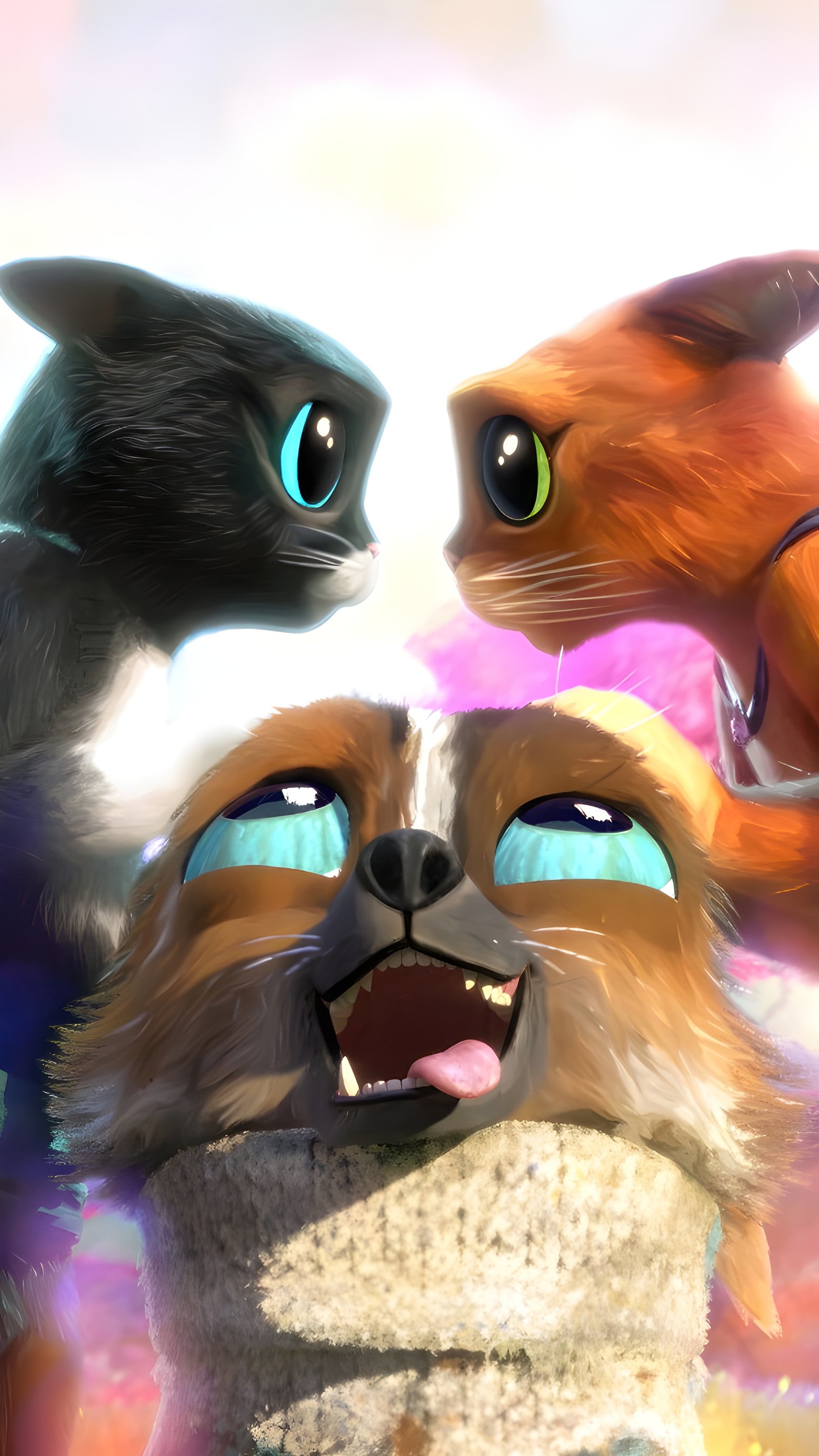 Cute Animal Friends Fantasy 4K Wallpaper - Cartoons wallpaper - 4K