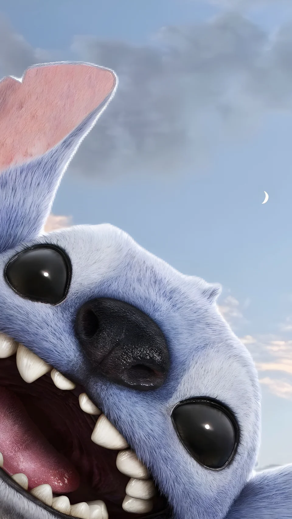 Cute Blue Alien Smile 4K Wallpaper - Cartoons wallpaper - 4K