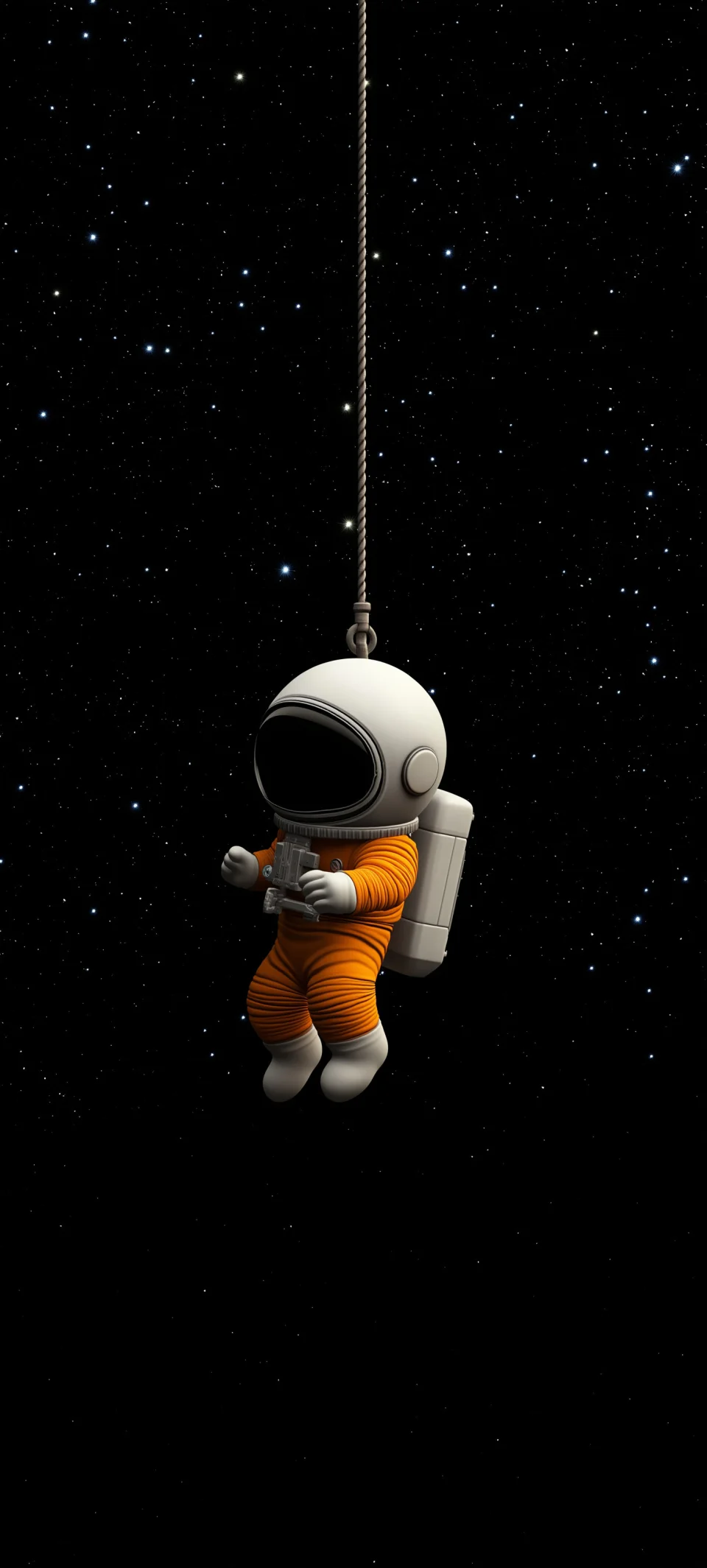 Cute Cartoon Astronaut Wallpaper 4K AMOLED Black Space Background - Artist wallpaper - 4K