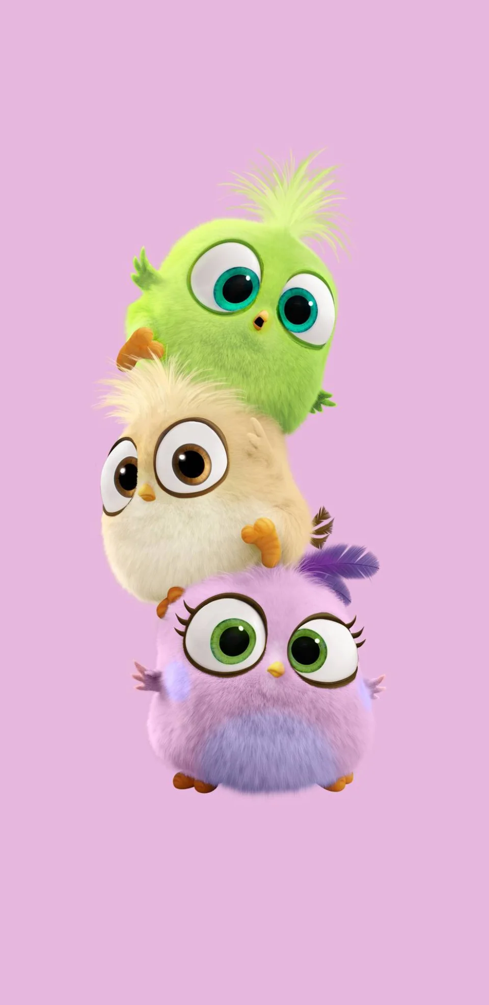 Cute Cartoon Birds Stack Pastel Wallpaper - Cartoons wallpaper - 4K