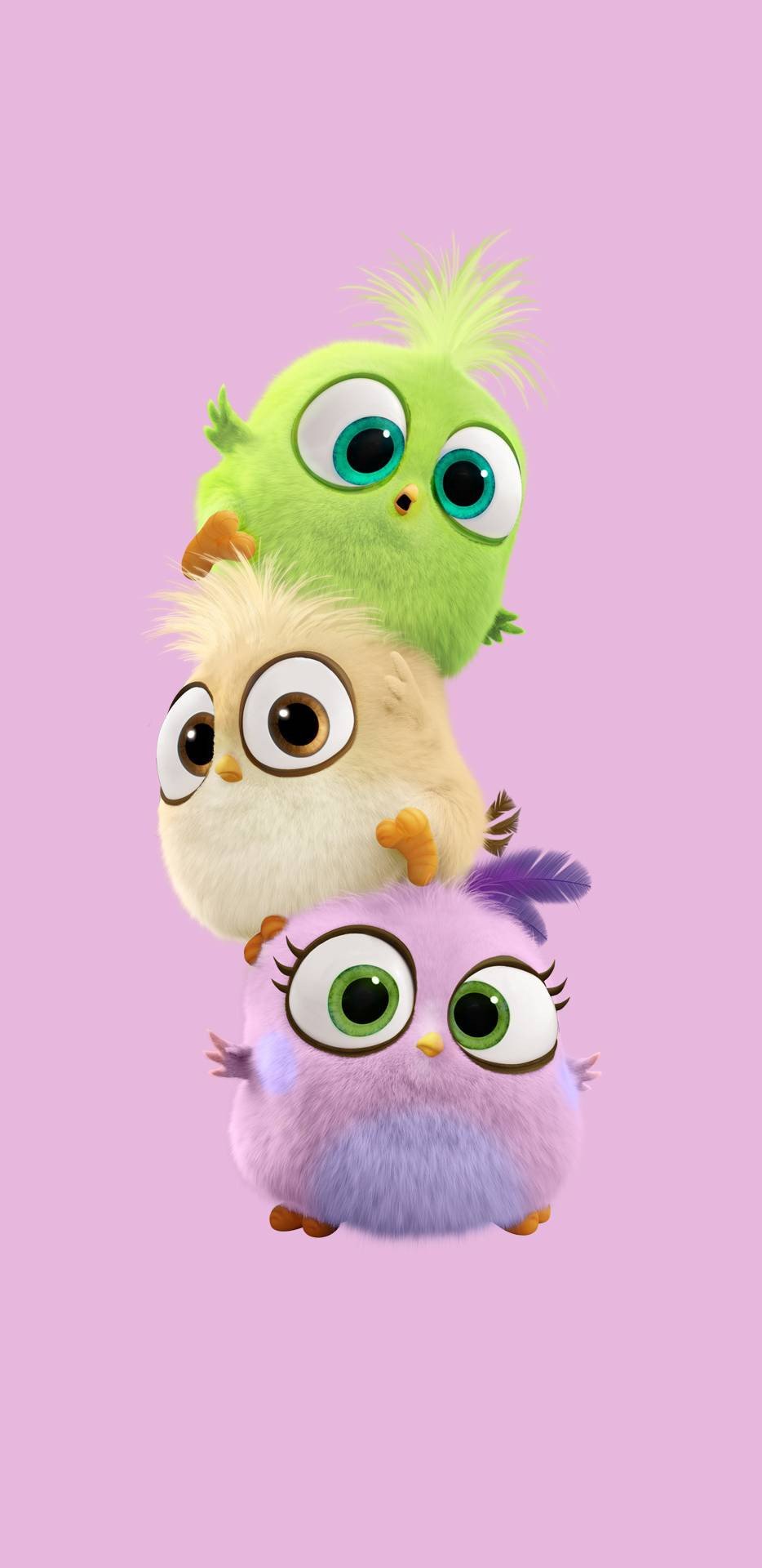 Cute Cartoon Birds Stack Pastel Wallpaper - Cartoons wallpaper - 4K