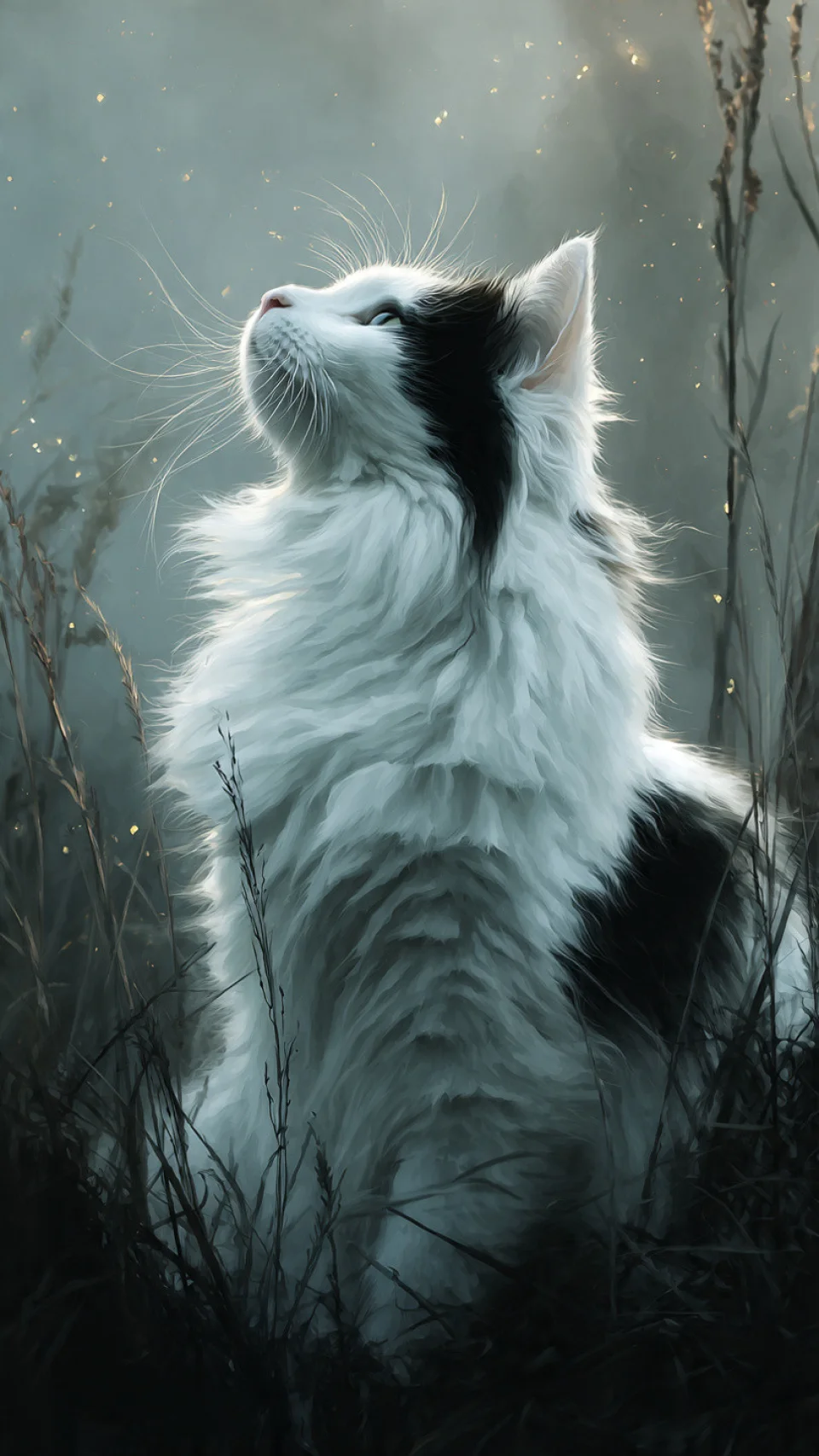 Cute Cat Aesthetic Wallpaper 4K Fluffy White Cat Nature HD... - Animals wallpaper - 4K