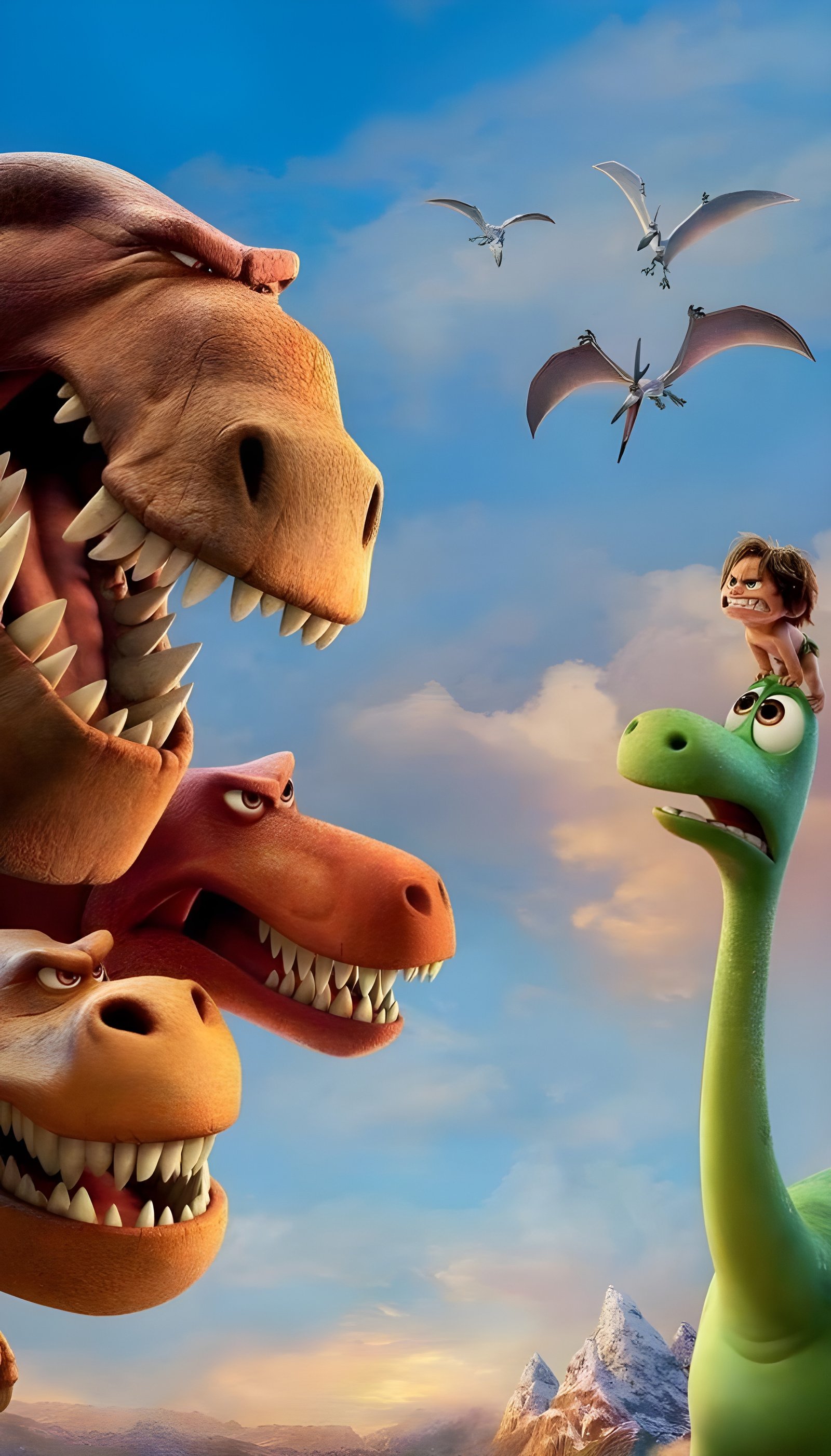 Cute Dinosaur Adventure Cartoon Wallpaper - Cartoons wallpaper - 4K