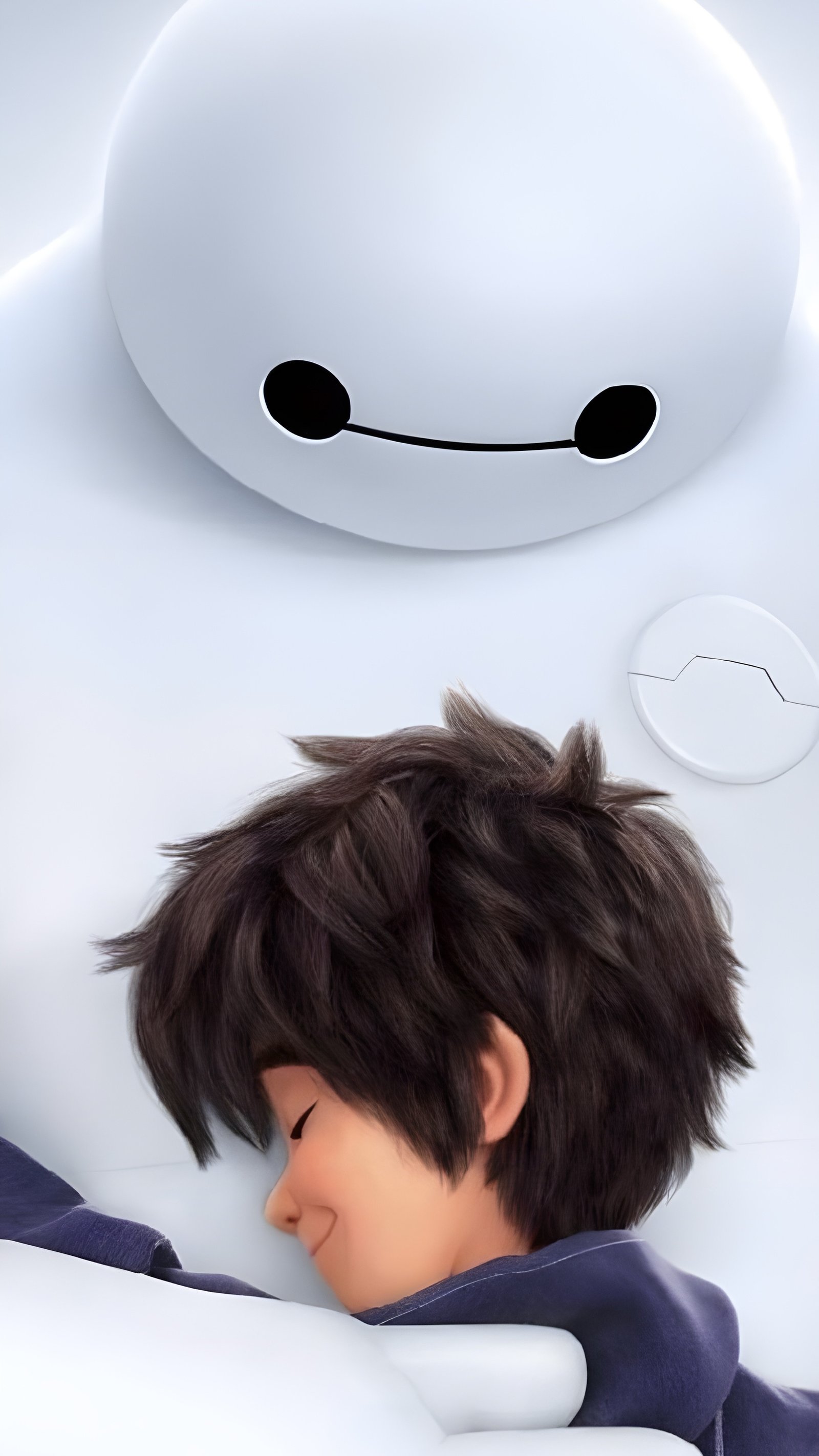 Cute Robot Hug Minimal 4K Wallpaper - Cartoons wallpaper - 4K