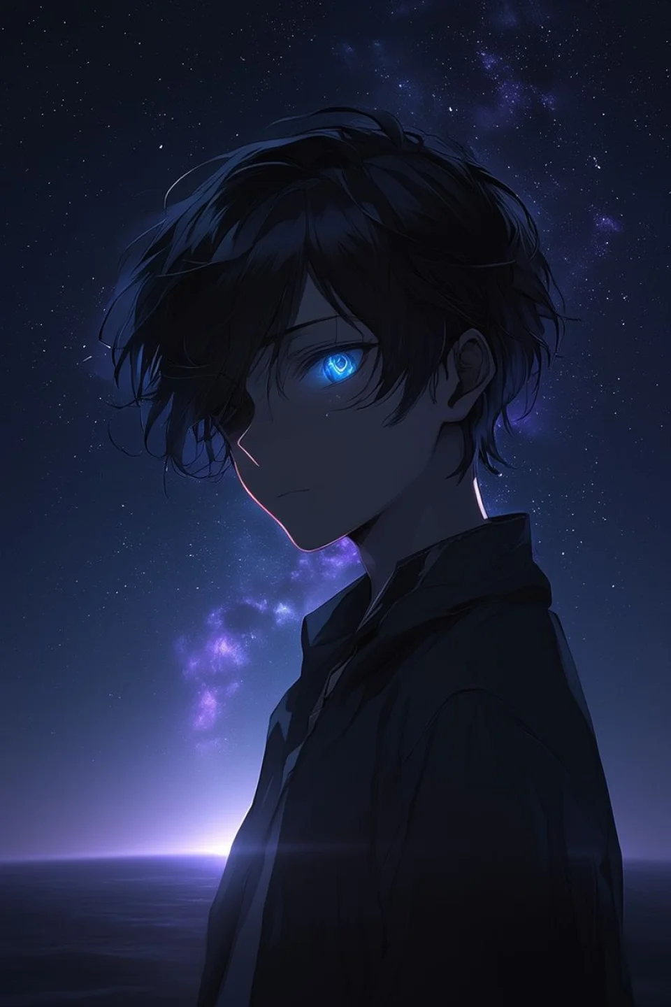 Dark Anime Boy 4K Phone Wallpaper - Anime wallpaper - 4K