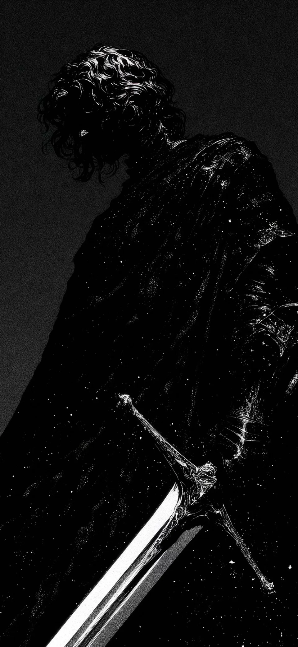 Dark Knight Sword Black Aesthetic 4K Wallpaper Fantasy Warrior... - Artist wallpaper - 4K