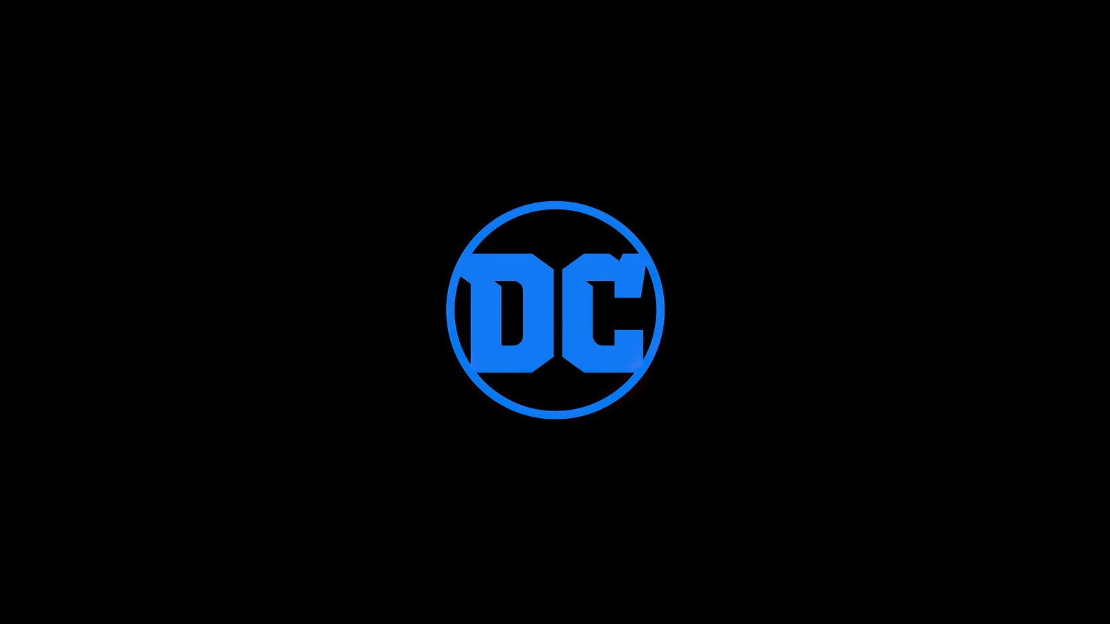 DC Comics Logo 4K Wallpaper Blue Minimalist Aesthetic - Logo wallpaper - 4K