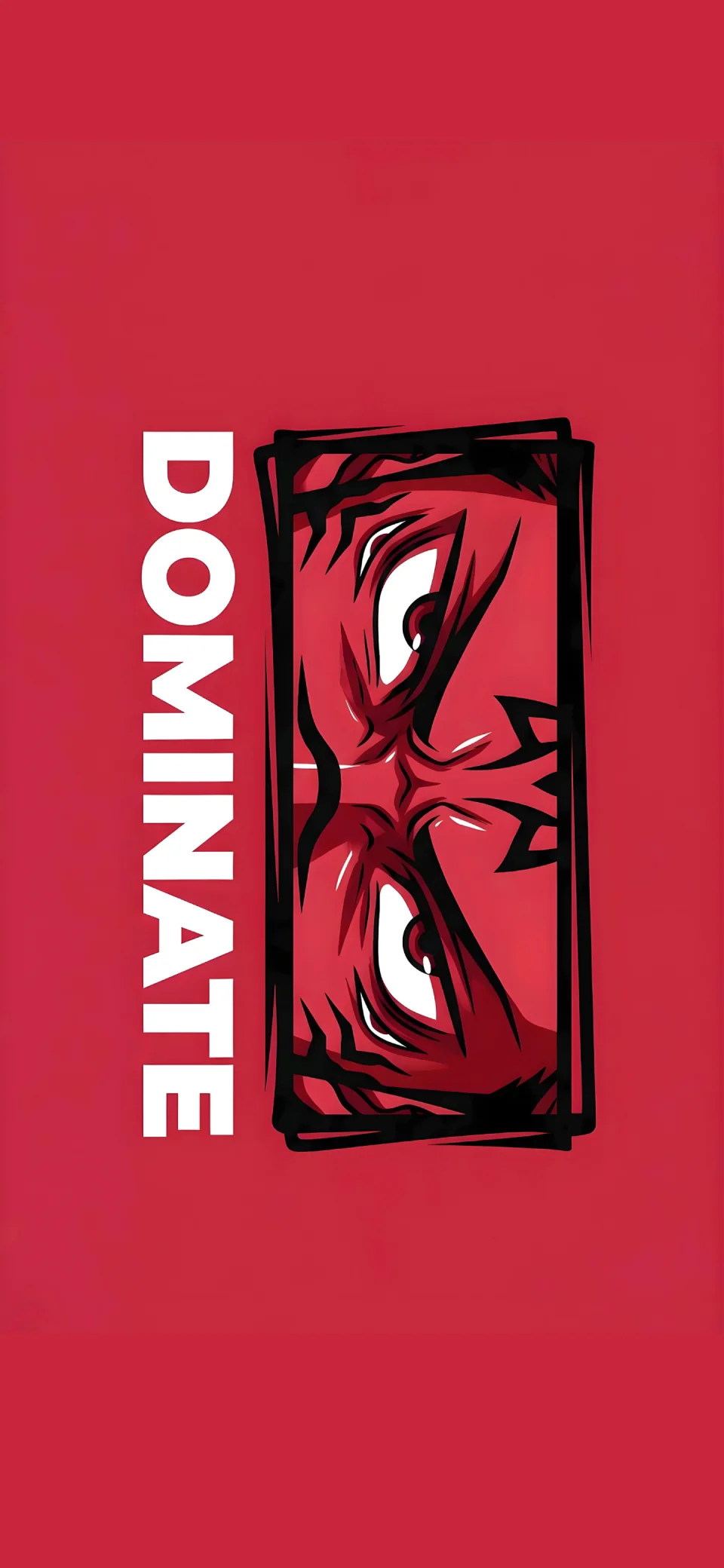 Demon Eyes Wallpaper 4K Minimal Red Aesthetic - Anime wallpaper - 4K