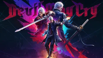 Devil May Cry 5 Dante Nero And V 4K Wallpaper Red & Blue Aesthetic