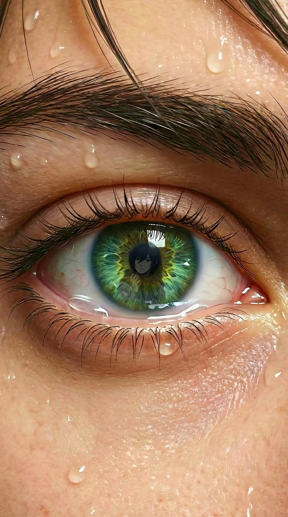 Dreamy Eyes Of Eren 4K Phone Wallpaper - Anime wallpaper - 4K