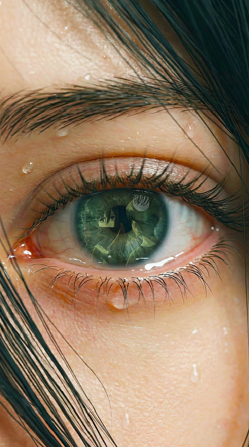 Dreamy Eyes Of Mikasa 4K Phone Wallpaper - Anime wallpaper - 4K