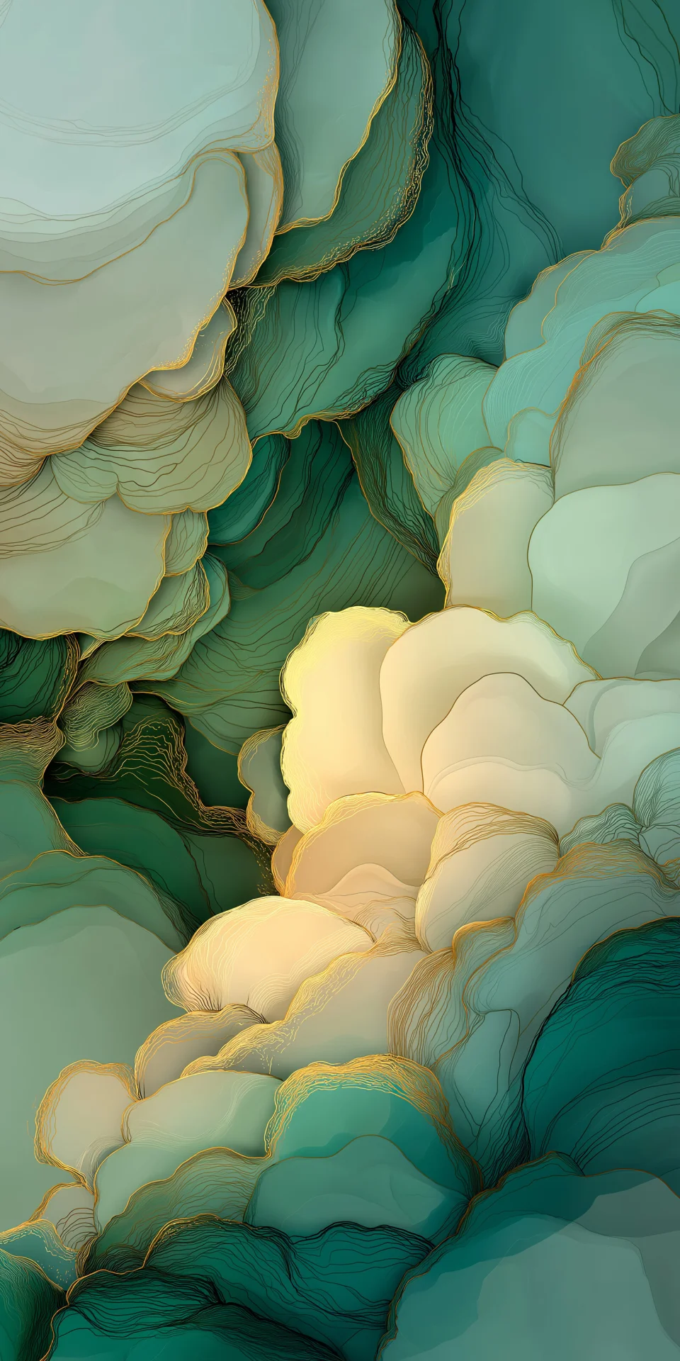 Emerald Green Alcohol Ink Art Wallpaper 4K - Abstract wallpaper - 4K