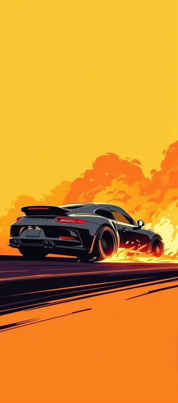 Epic Sports Car 4K Wallpaper for Mobile