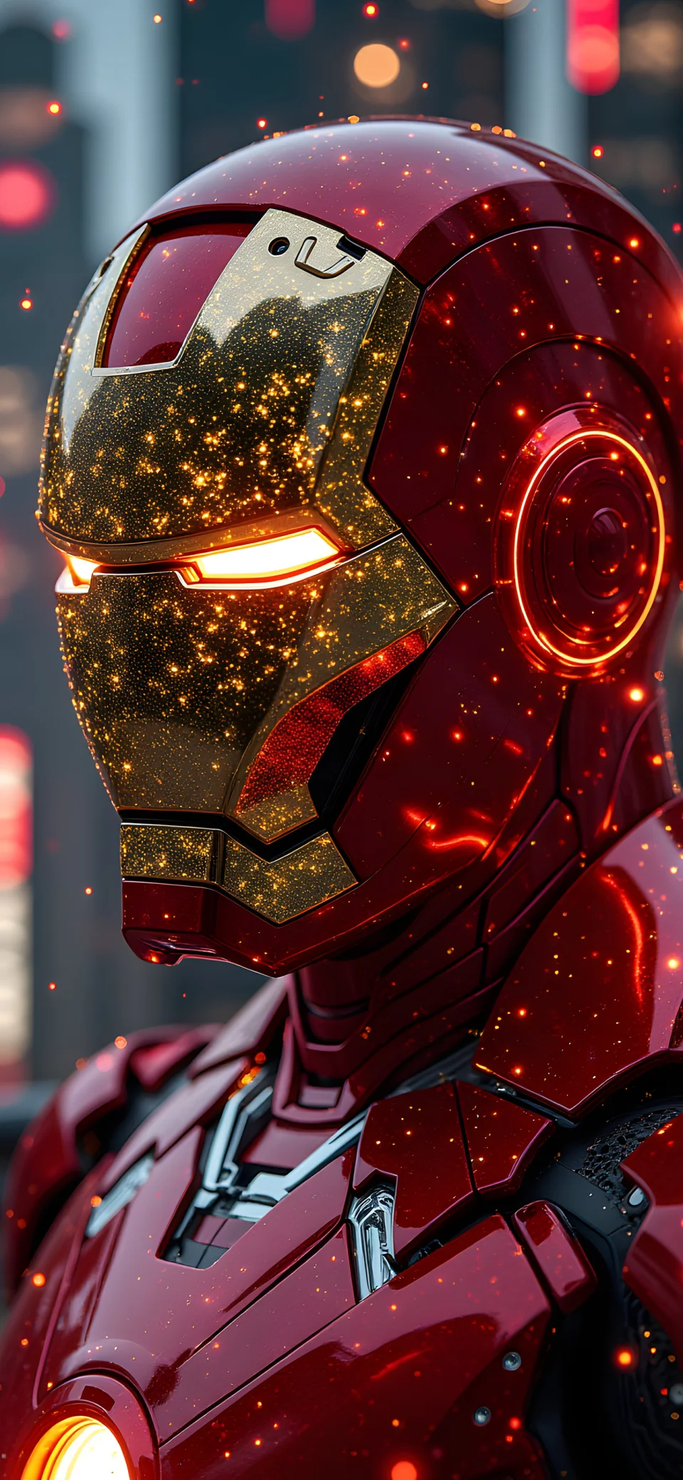 Extreme 4K Detail Of Iron Man S Nanotech Helmet Phone Wallpaper - Superheroes wallpaper - 4K