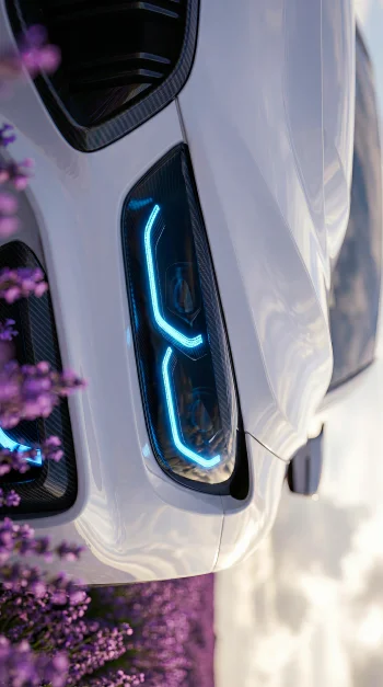 Extreme left DRL close up