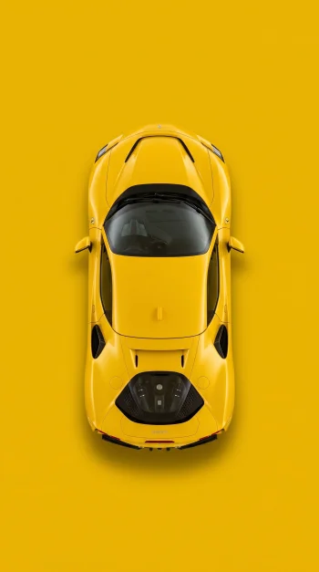 Ferrari | Yellow Top View
