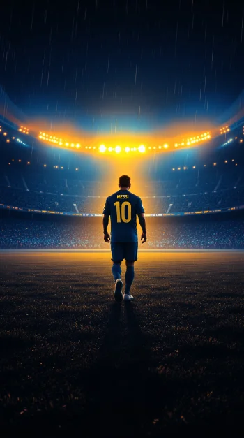 Final Walk to Glory 4K Wallpaper – Lionel Messi