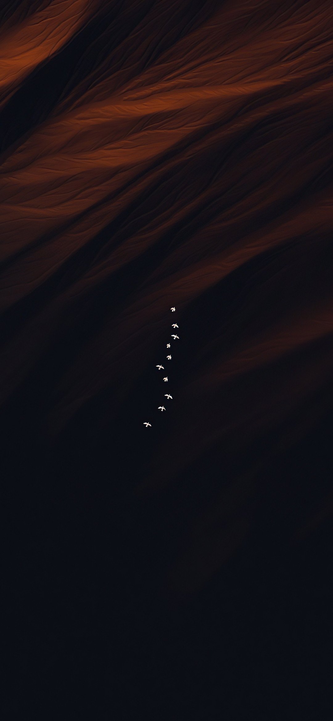 Flying Birds Minimal Dark 4K Wallpaper - Birds wallpaper - 4K